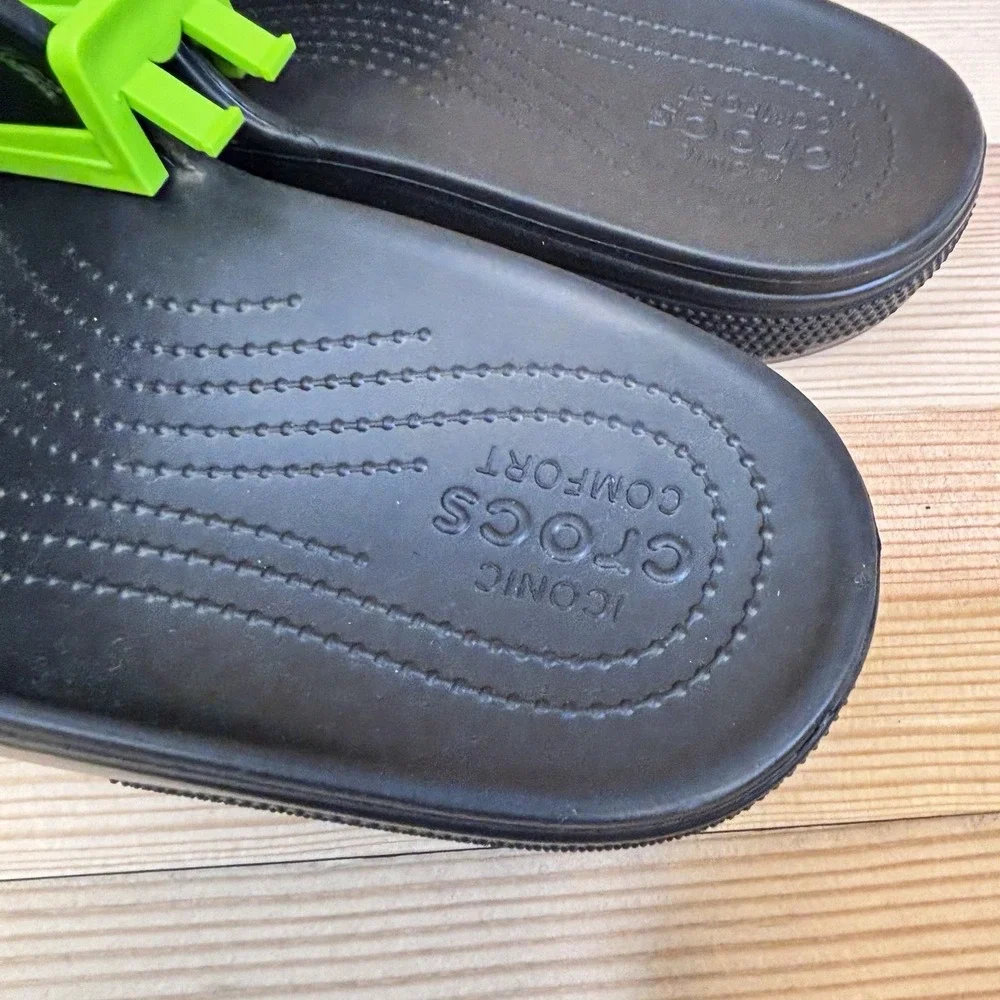 Crocs Baya 2 Men's Slide Sandals Size 11 Black Lightweight Water Friendly